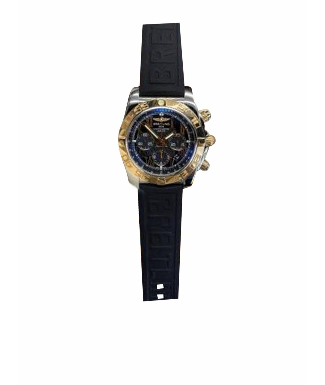 BREITLING Черные часы из розового золота, фото 1