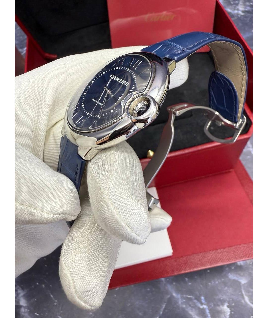 CARTIER Синие металлические часы, фото 7