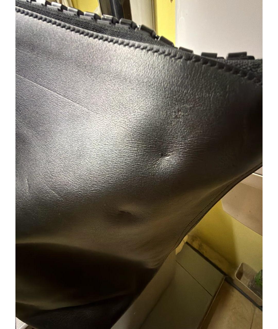 BALENCIAGA Черная кожаная дорожная/спортивная сумка, фото 5