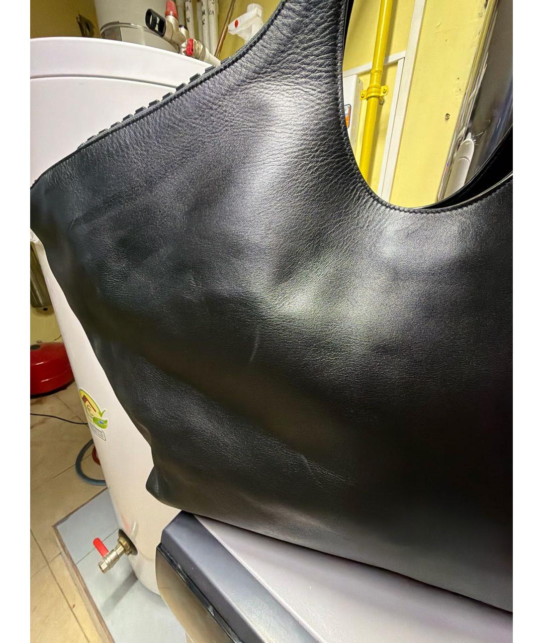 BALENCIAGA Черная кожаная дорожная/спортивная сумка, фото 7