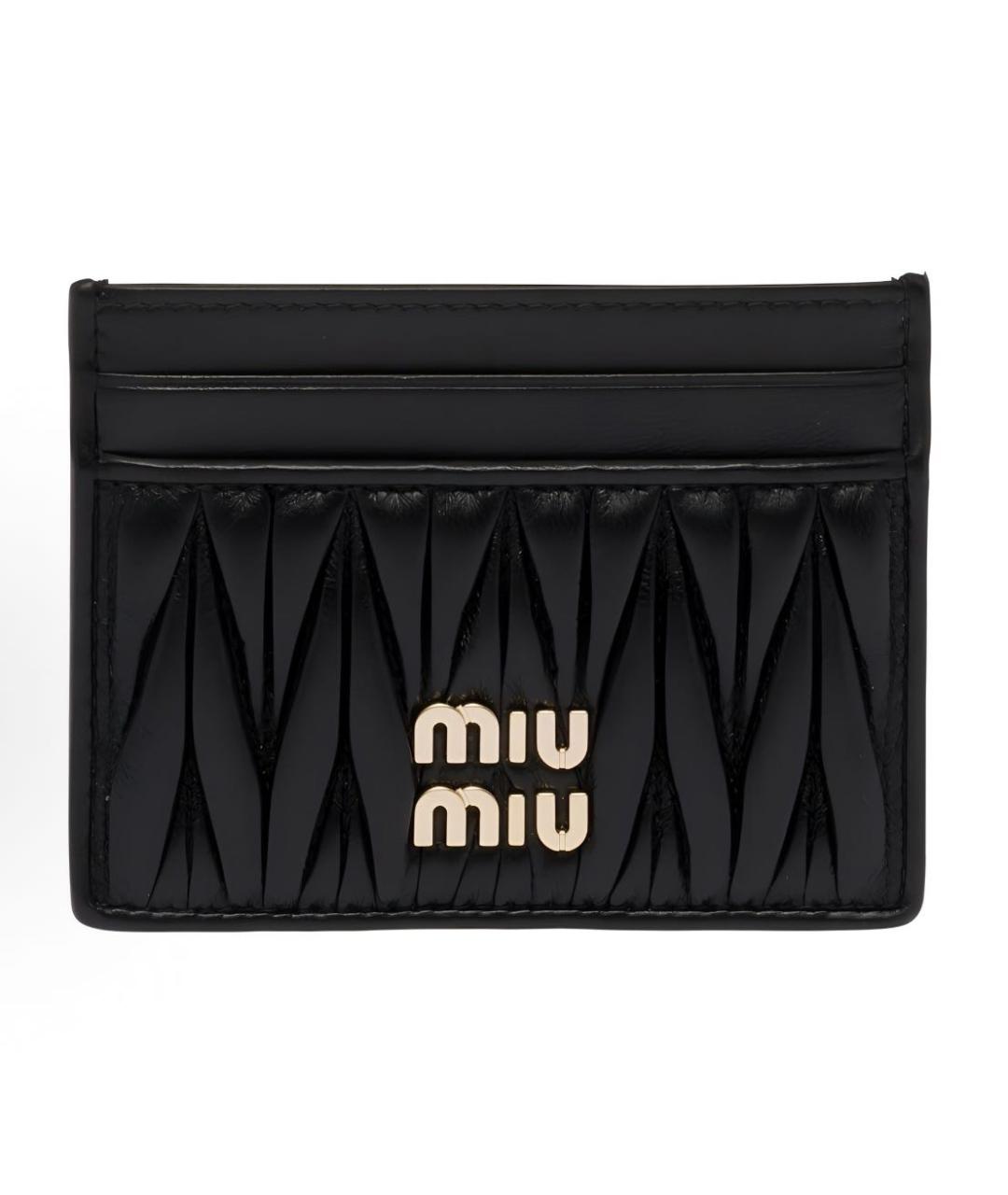 MIU MIU Черный кожаный кардхолдер, фото 9