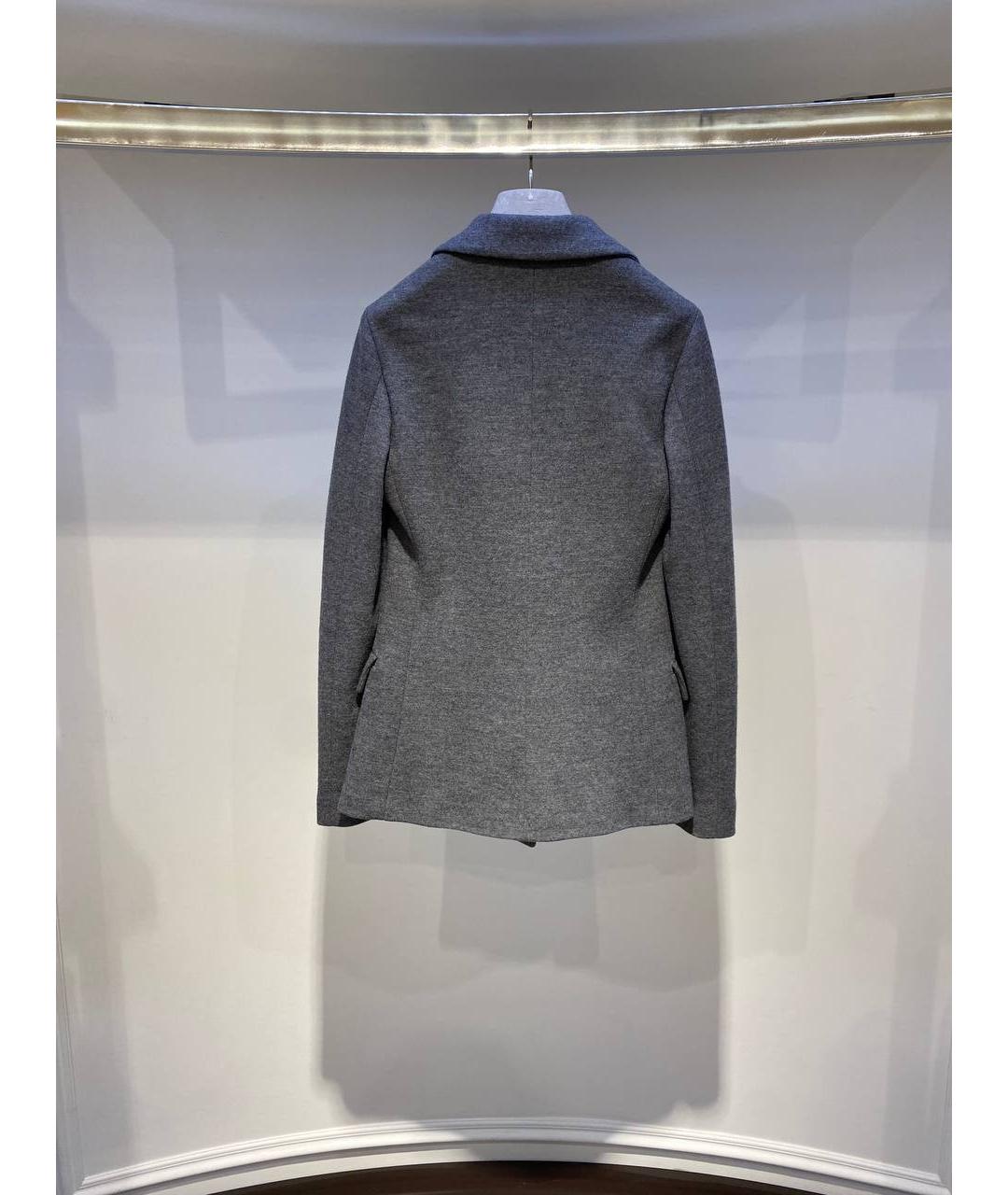 FABIANA FILIPPI Серый вискозный жакет/пиджак, фото 3