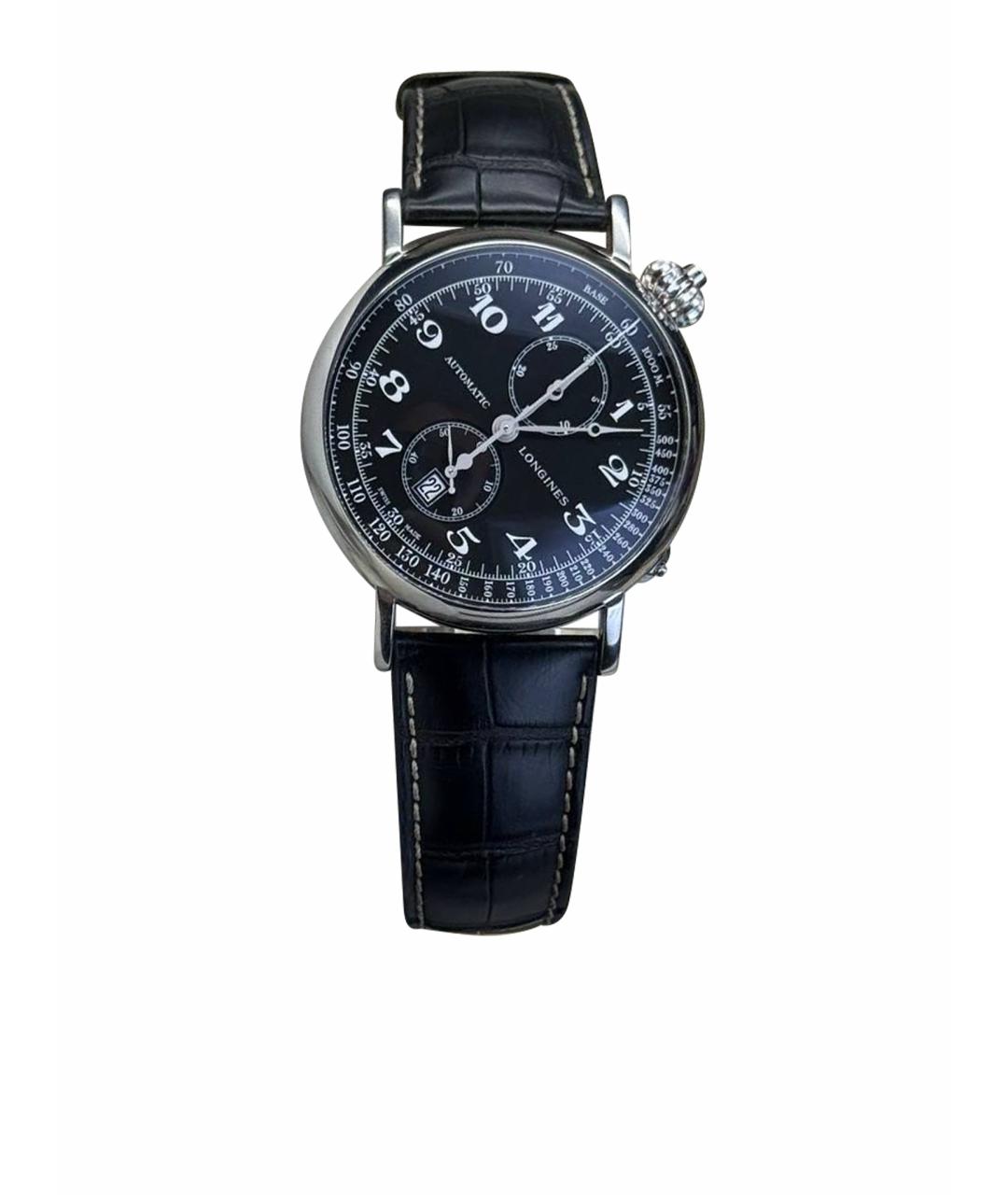 LONGINES Черные часы, фото 1