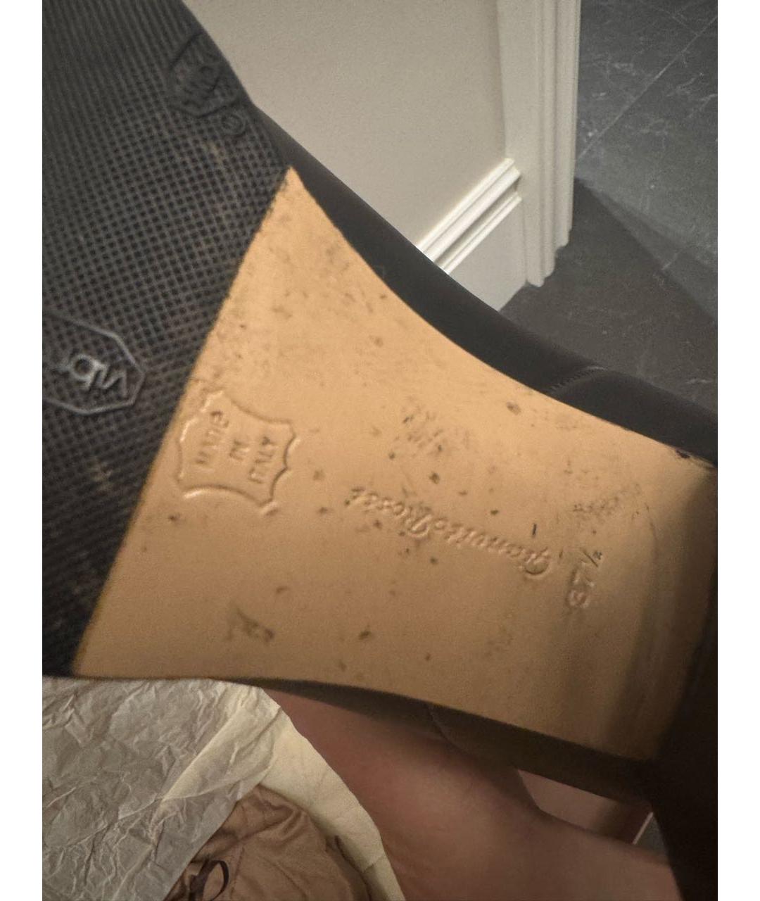 GIANVITO ROSSI Черные кожаные сапоги, фото 3