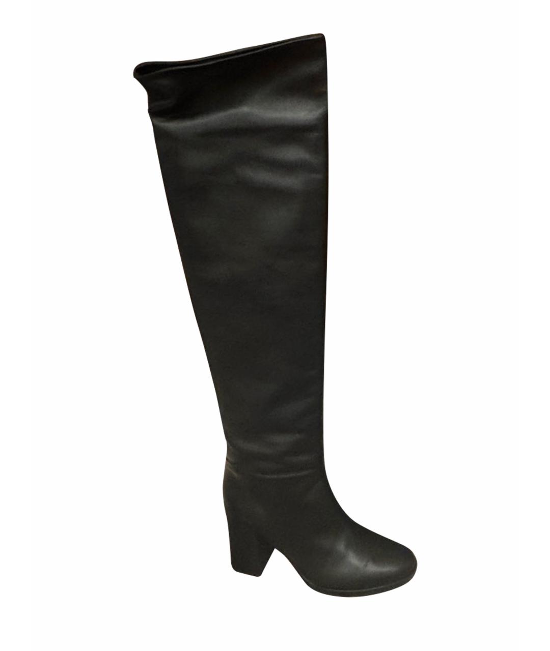 GIANVITO ROSSI Черные кожаные сапоги, фото 1