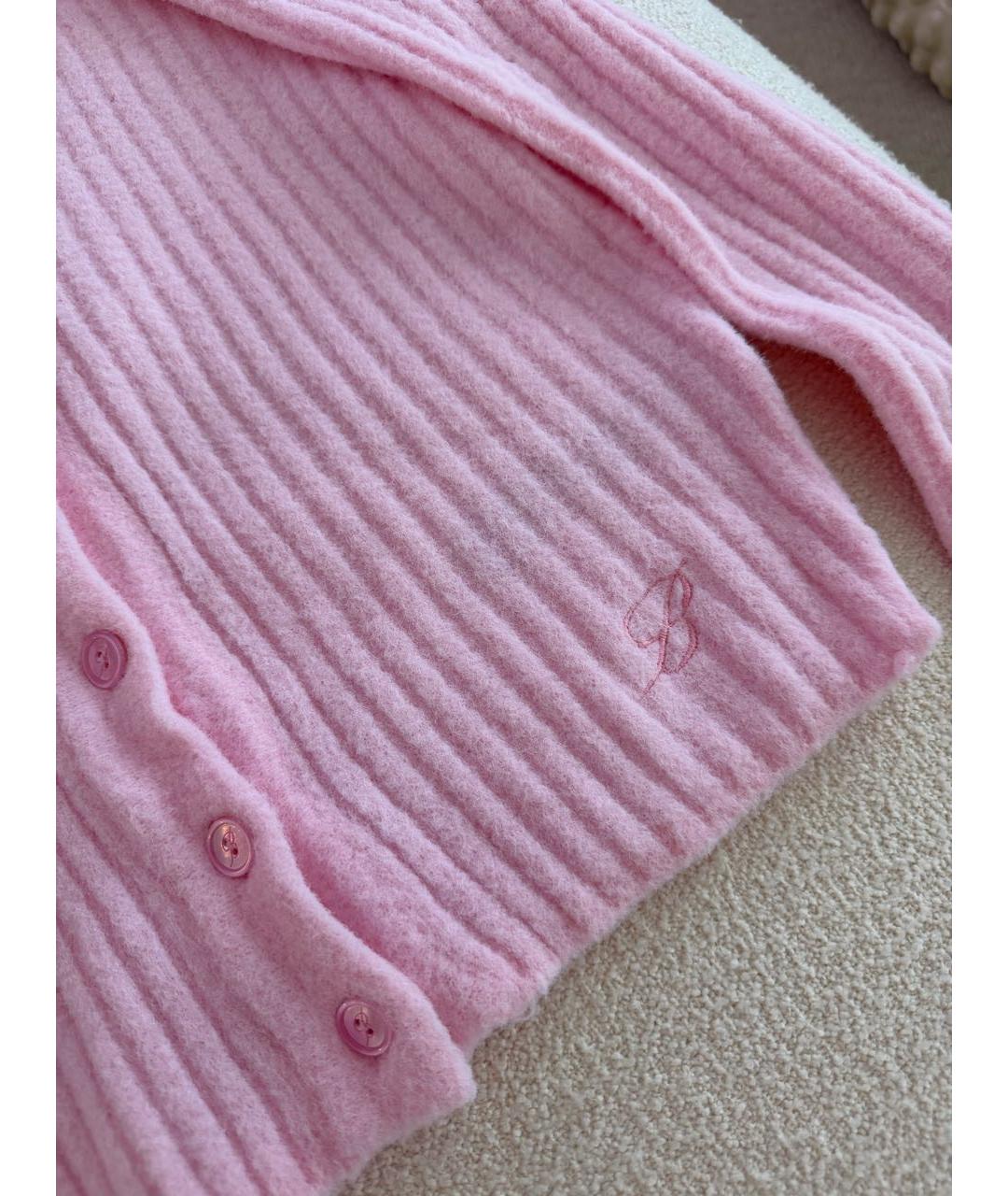 BLUMARINE Розовый полиамидовый кардиган, фото 2