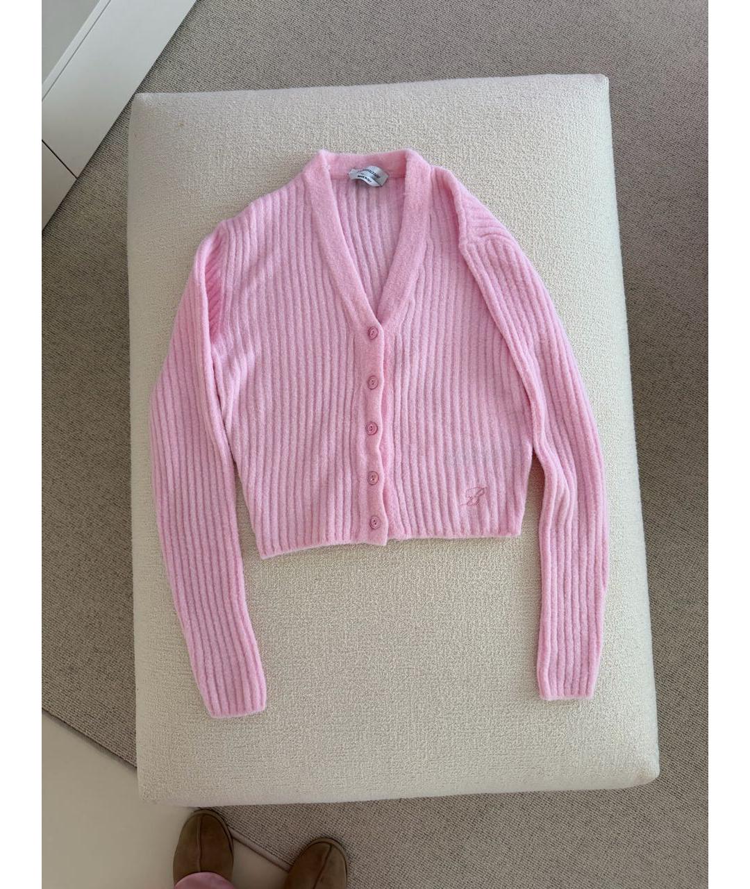 BLUMARINE Розовый полиамидовый кардиган, фото 4