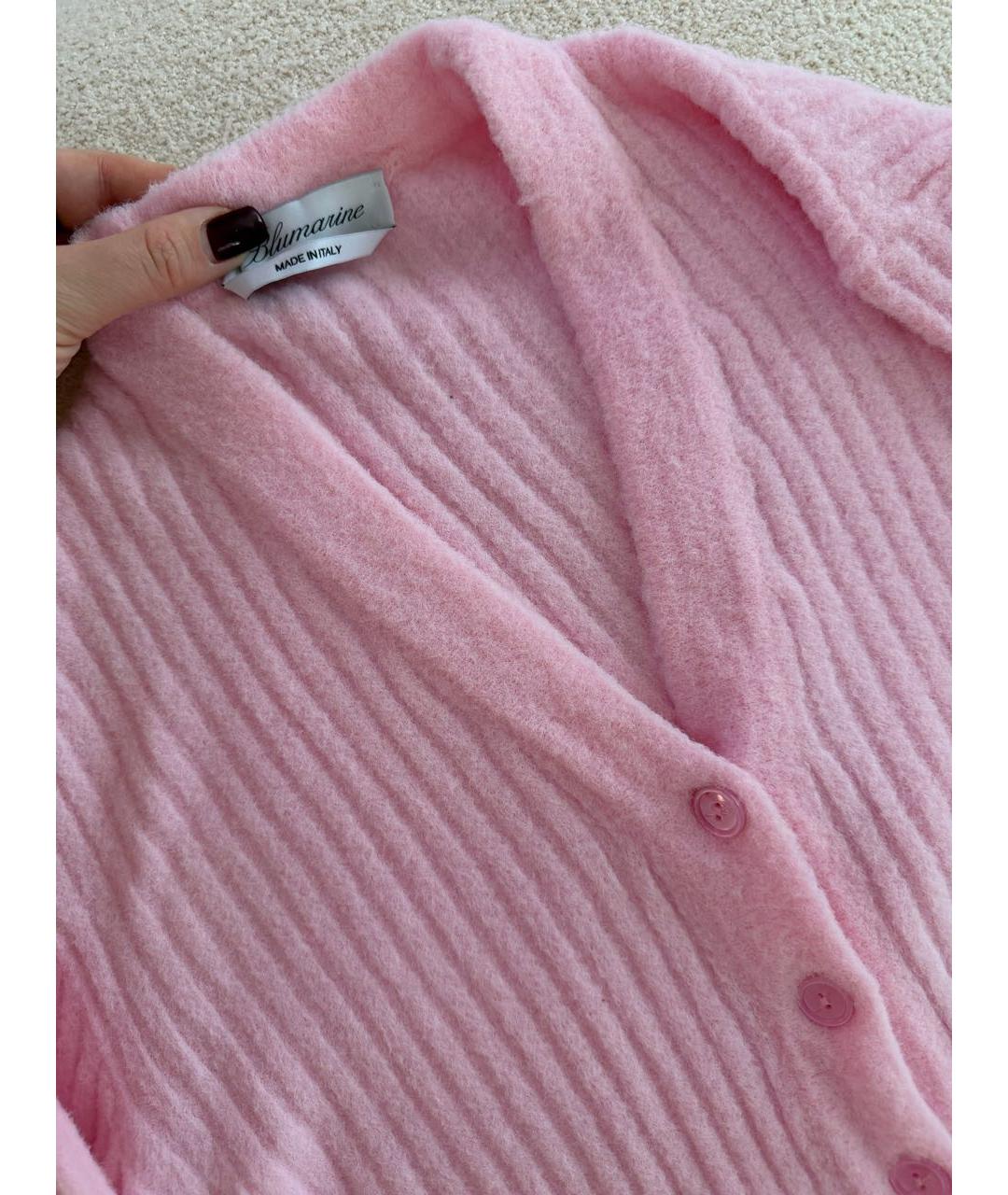 BLUMARINE Розовый полиамидовый кардиган, фото 3