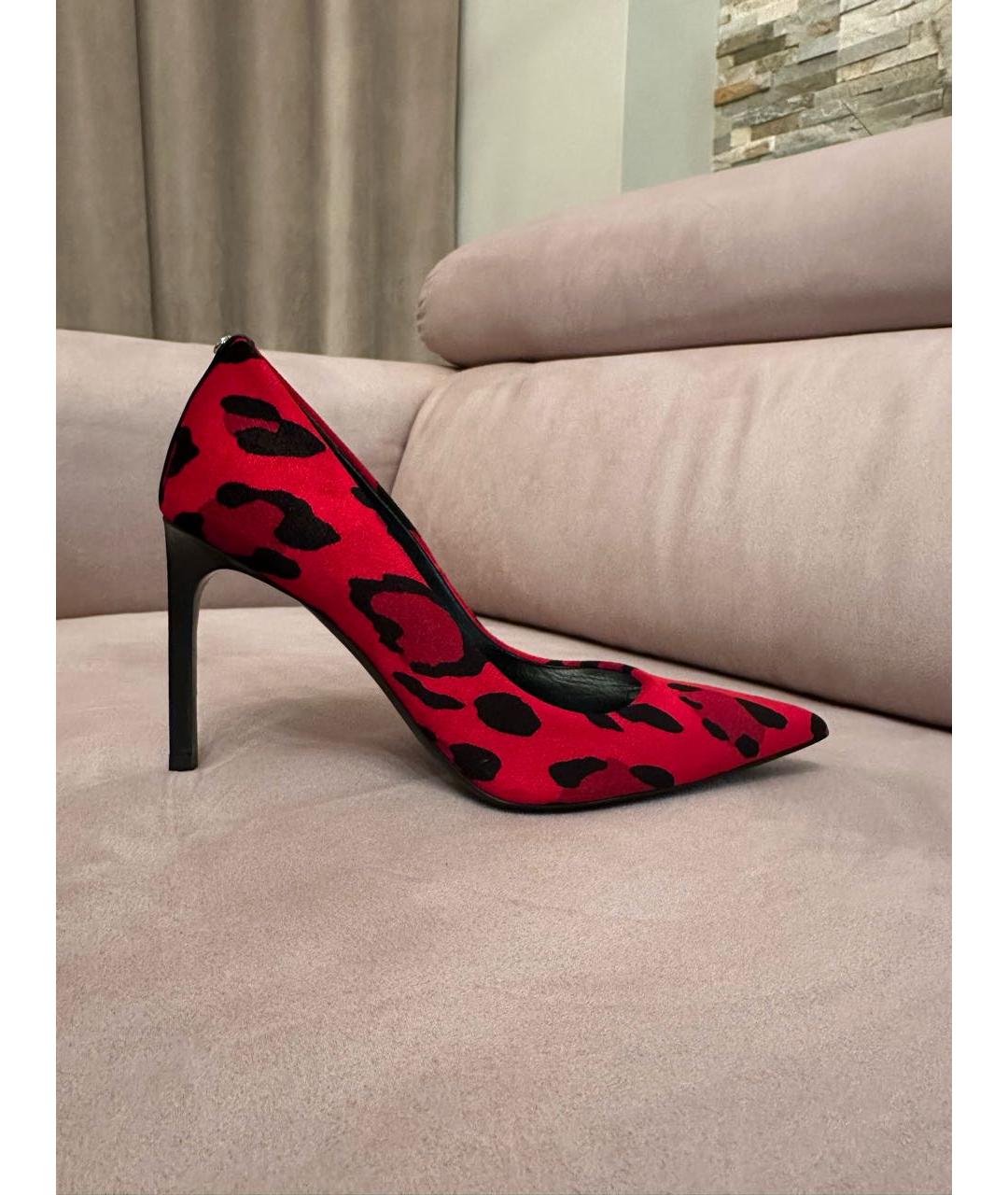 TOM FORD Красные бархатные туфли, фото 7