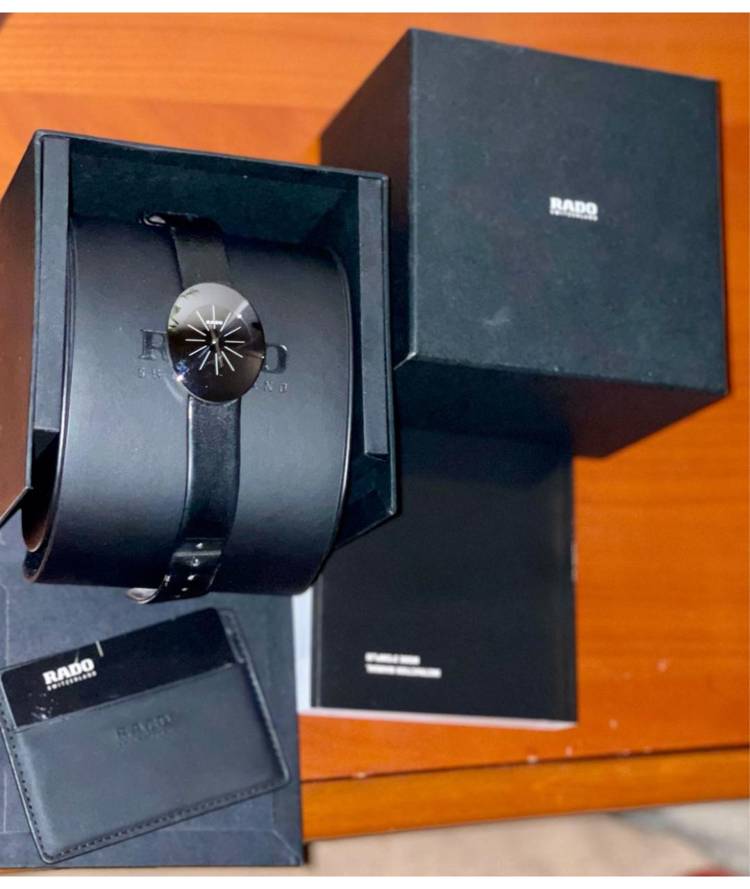 RADO Черные стальные часы, фото 4