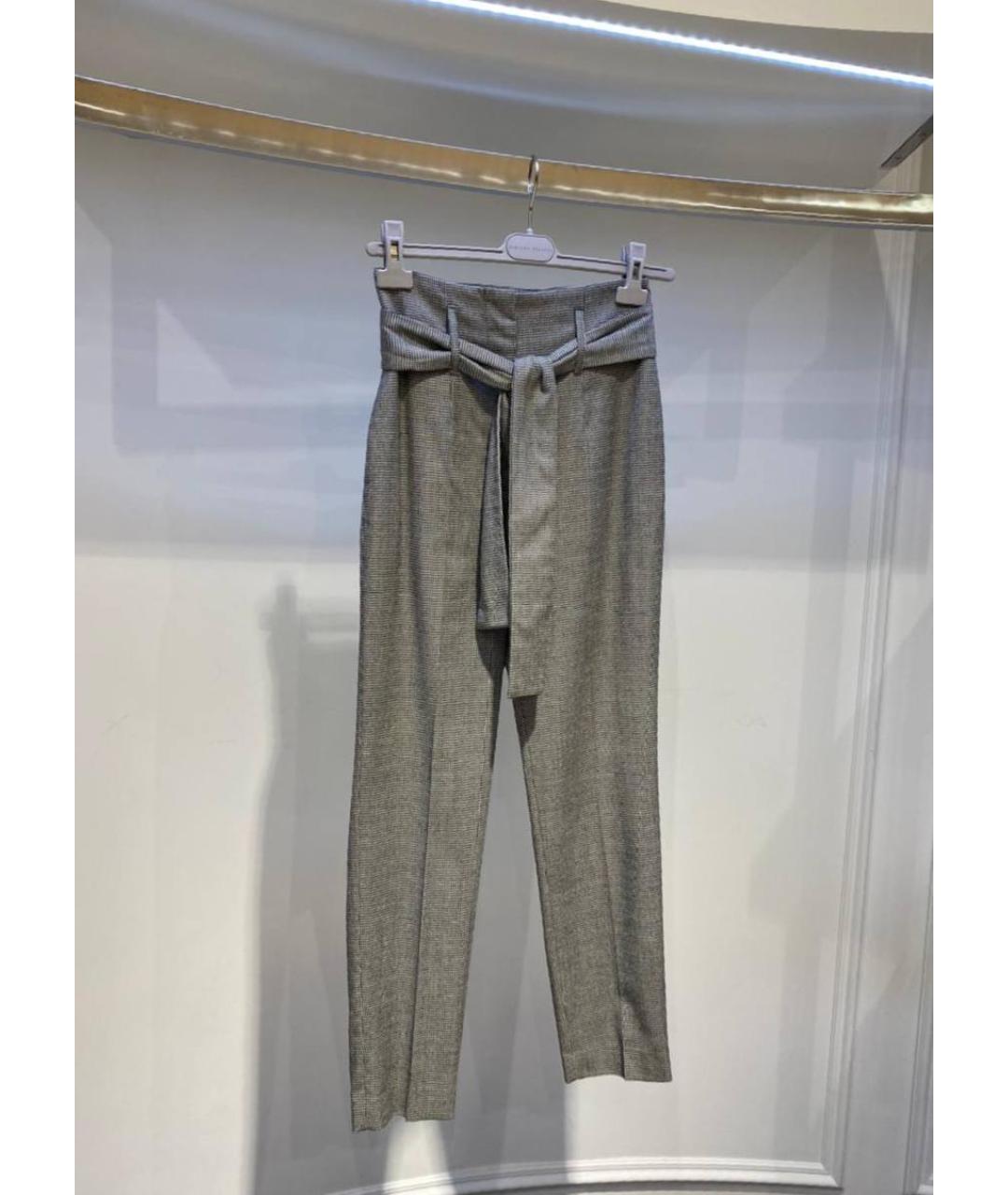 FABIANA FILIPPI Мульти шерстяные прямые брюки, фото 2