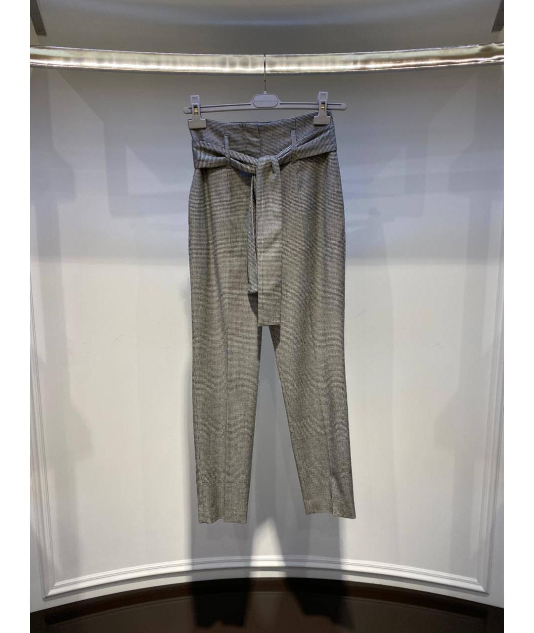 FABIANA FILIPPI Мульти шерстяные прямые брюки, фото 4