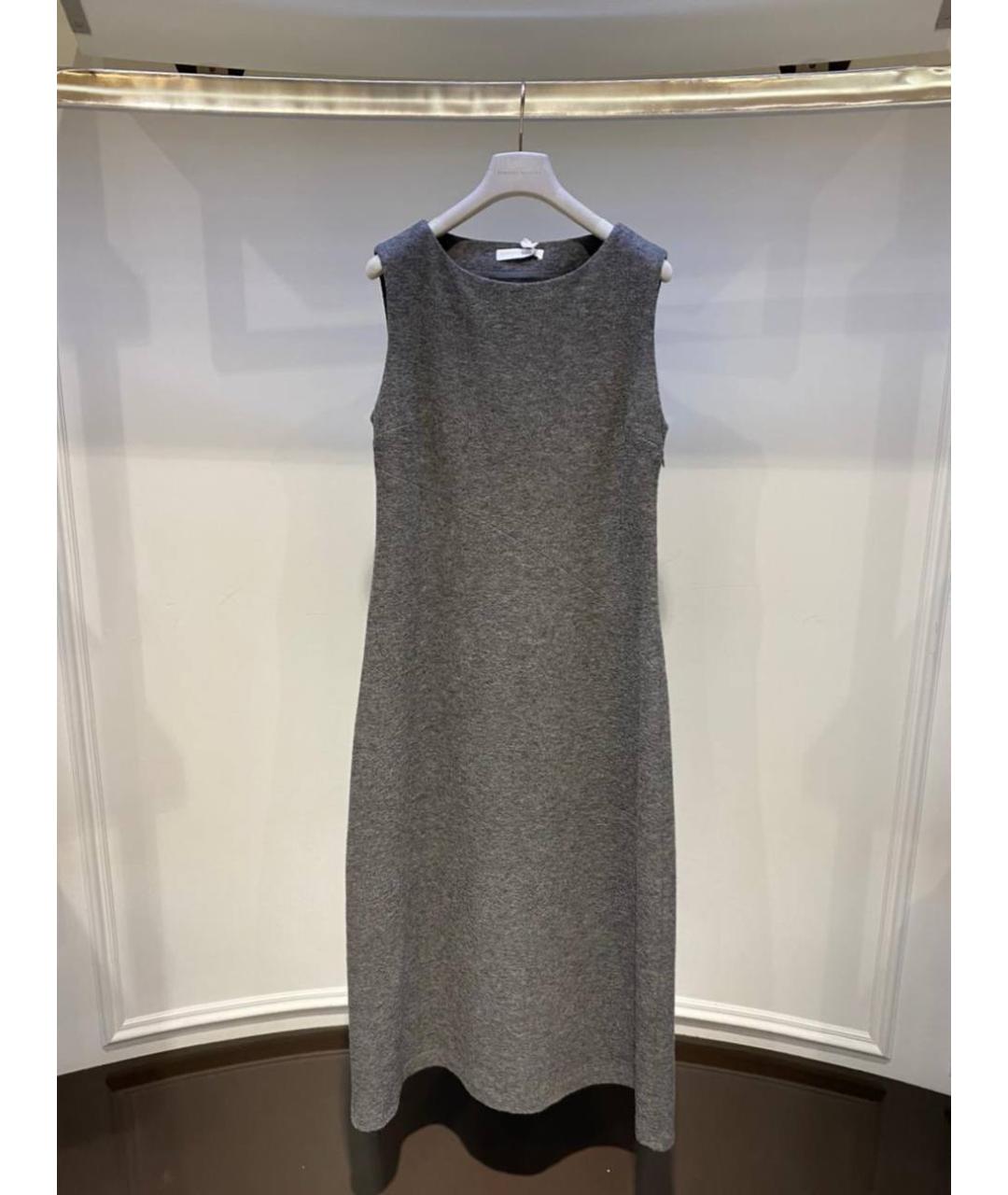 FABIANA FILIPPI Серое шерстяное платье, фото 4