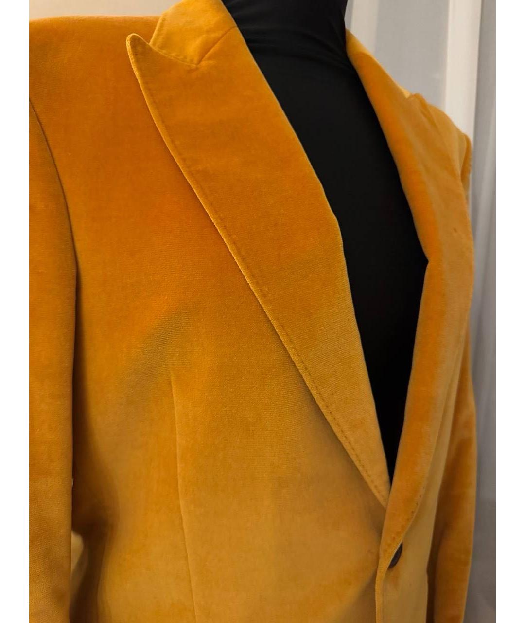 KENZO Оранжевый бархатный пиджак, фото 4
