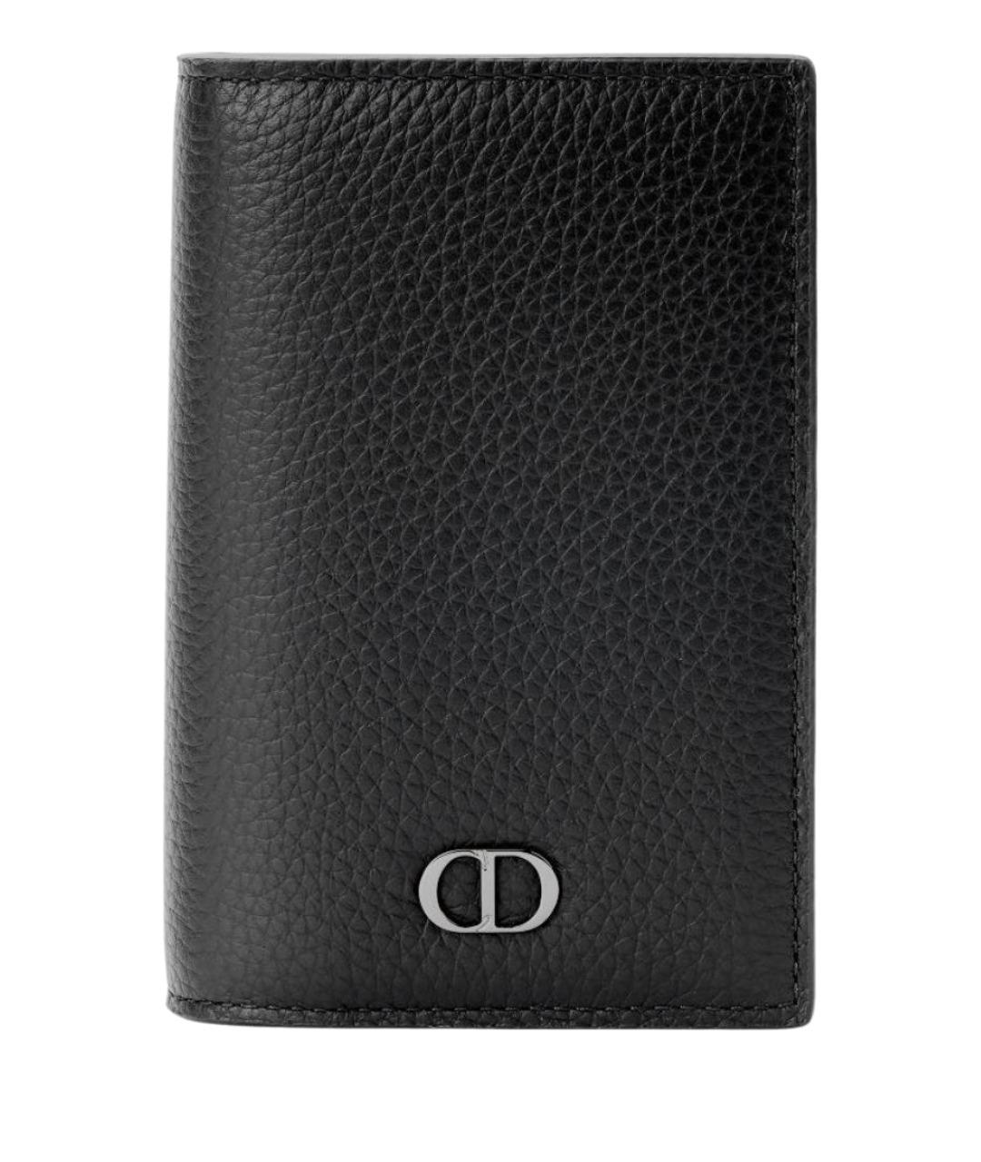 CHRISTIAN DIOR Черный кожаный кардхолдер, фото 1