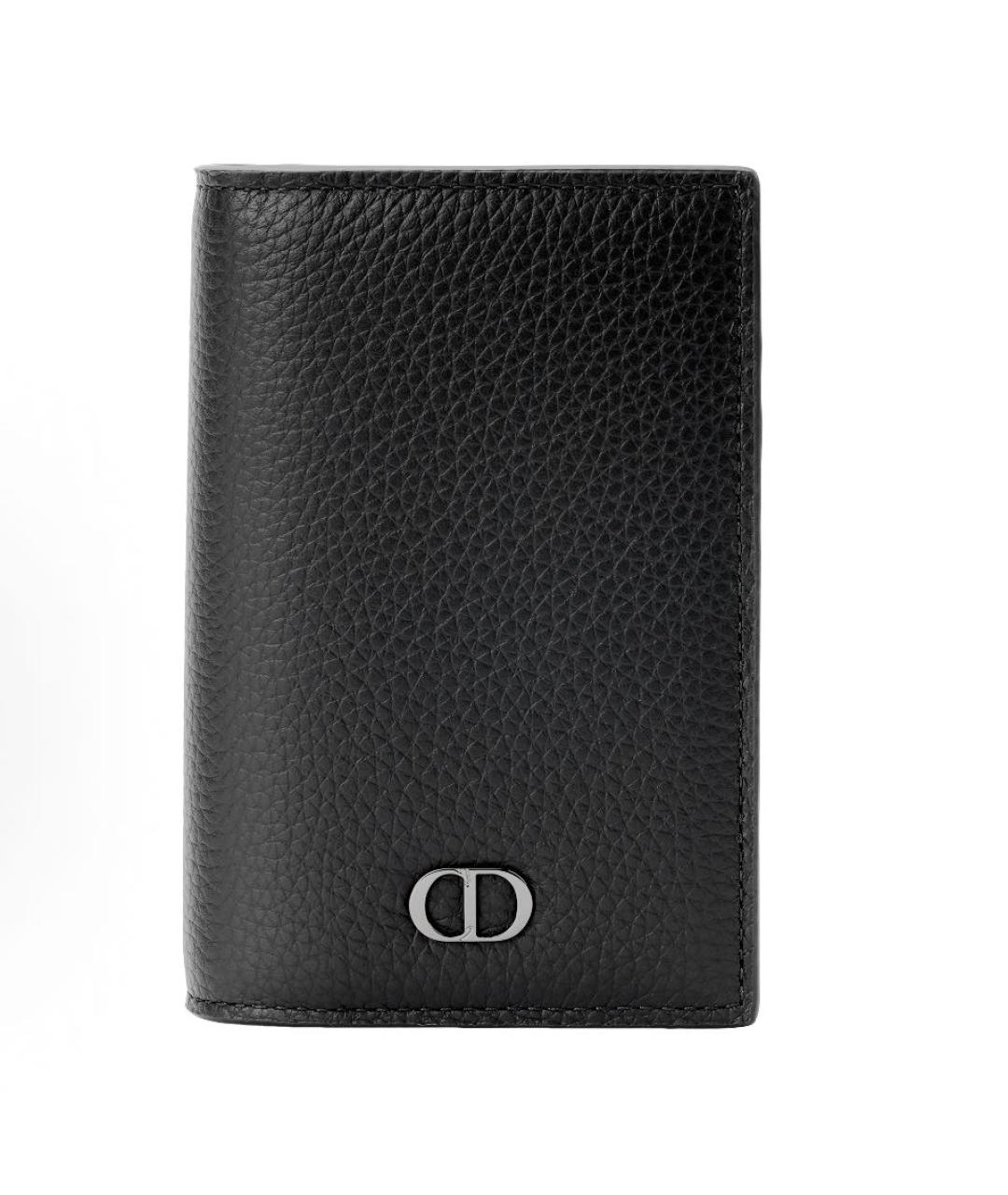 CHRISTIAN DIOR Черный кожаный кардхолдер, фото 9