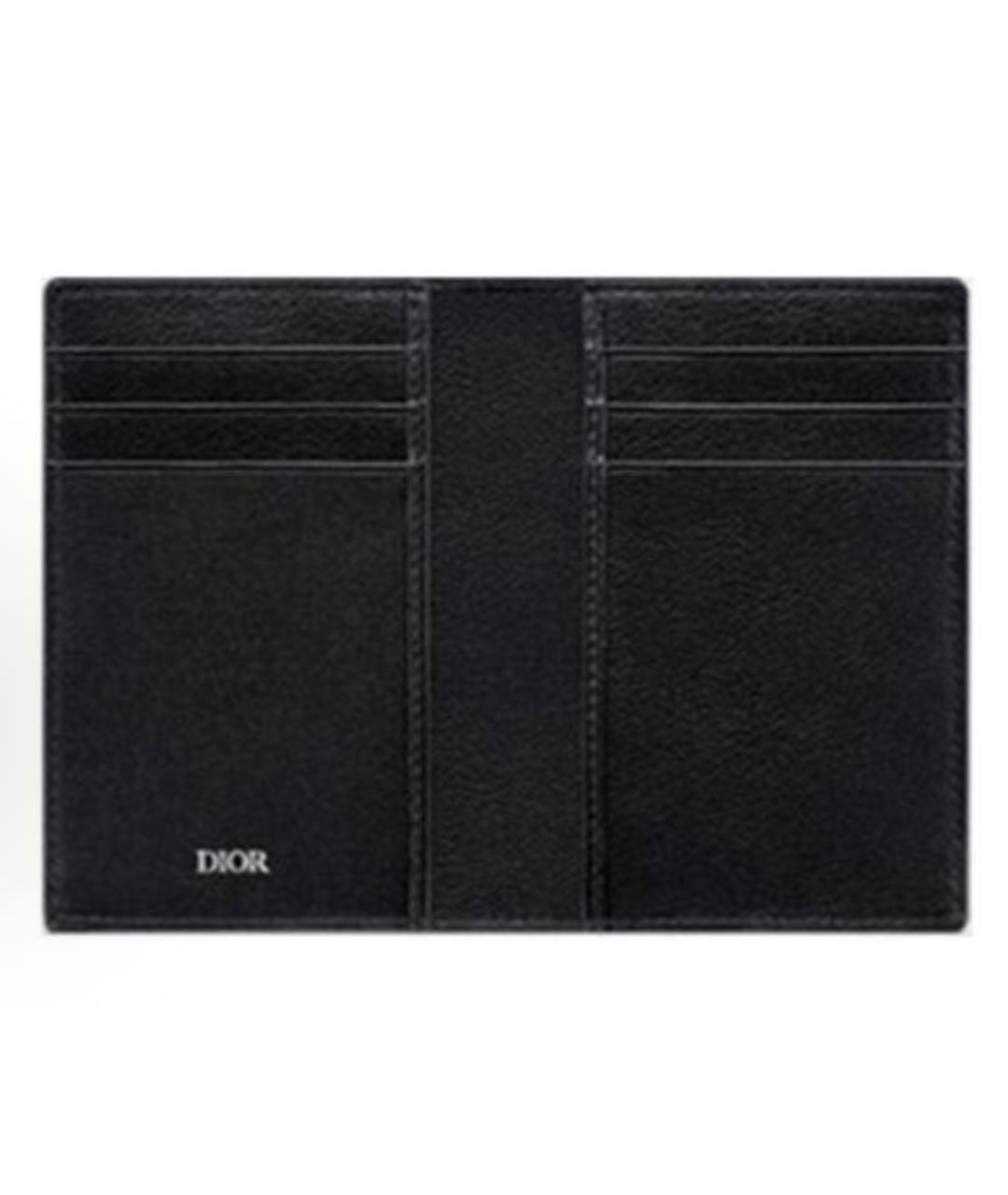CHRISTIAN DIOR Черный кожаный кардхолдер, фото 5