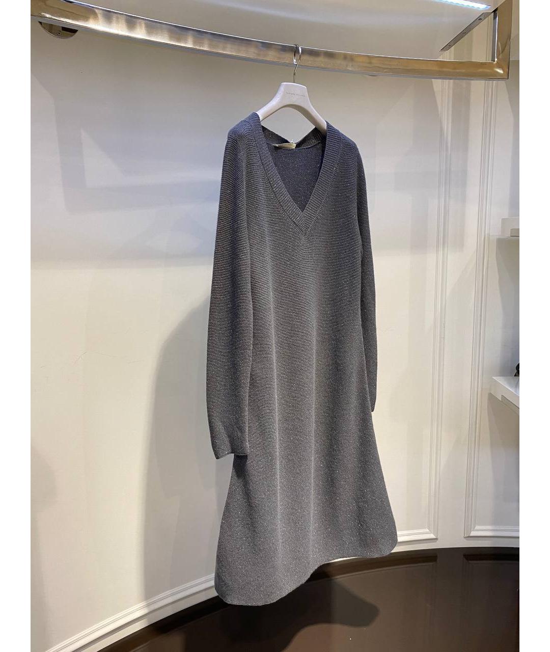 FABIANA FILIPPI Серое шерстяное платье, фото 2
