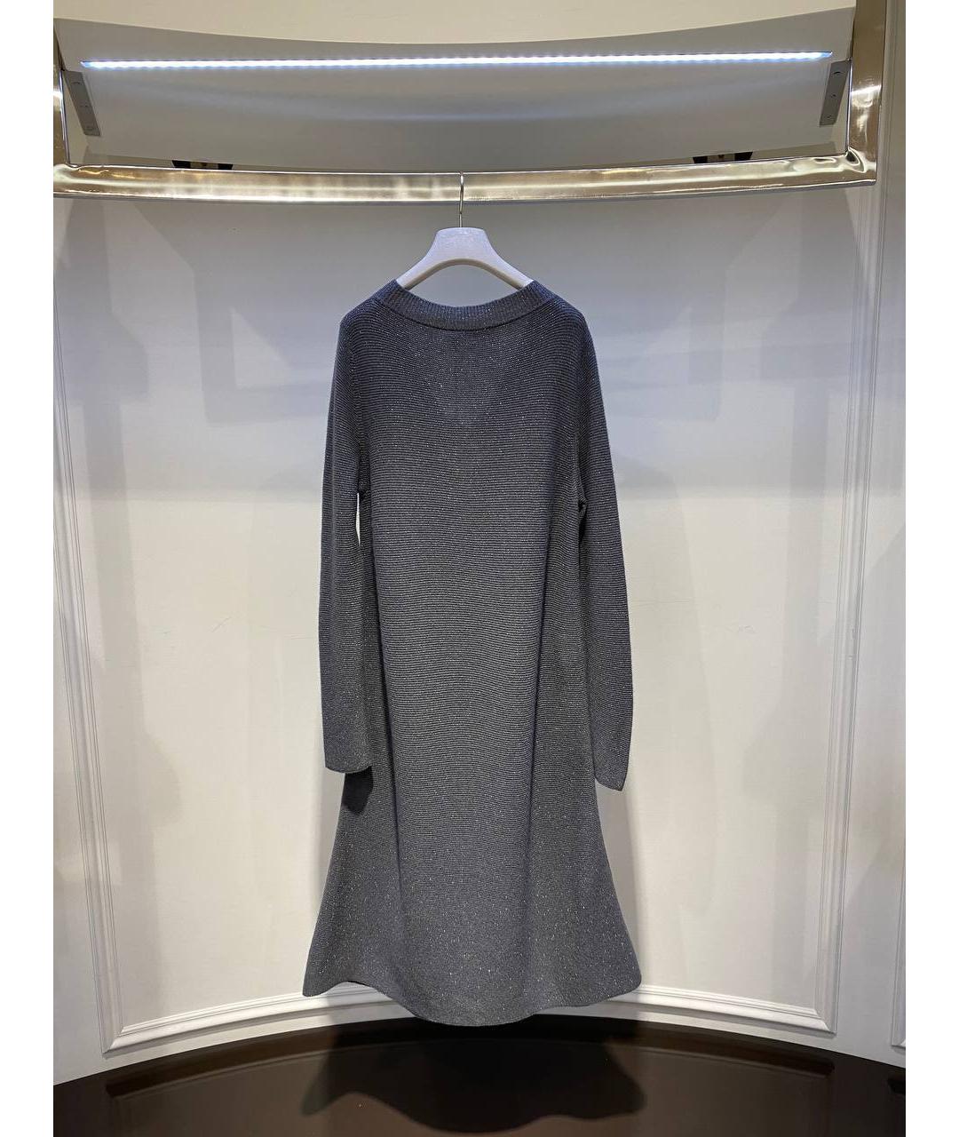 FABIANA FILIPPI Серое шерстяное платье, фото 3