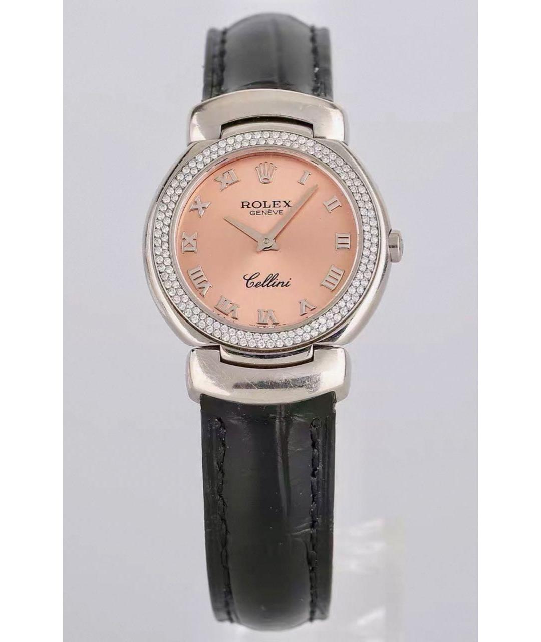 ROLEX Коралловые часы из белого золота, фото 4