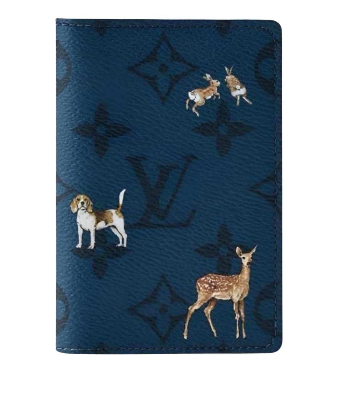 LOUIS VUITTON Темно-синий кардхолдер, фото 1