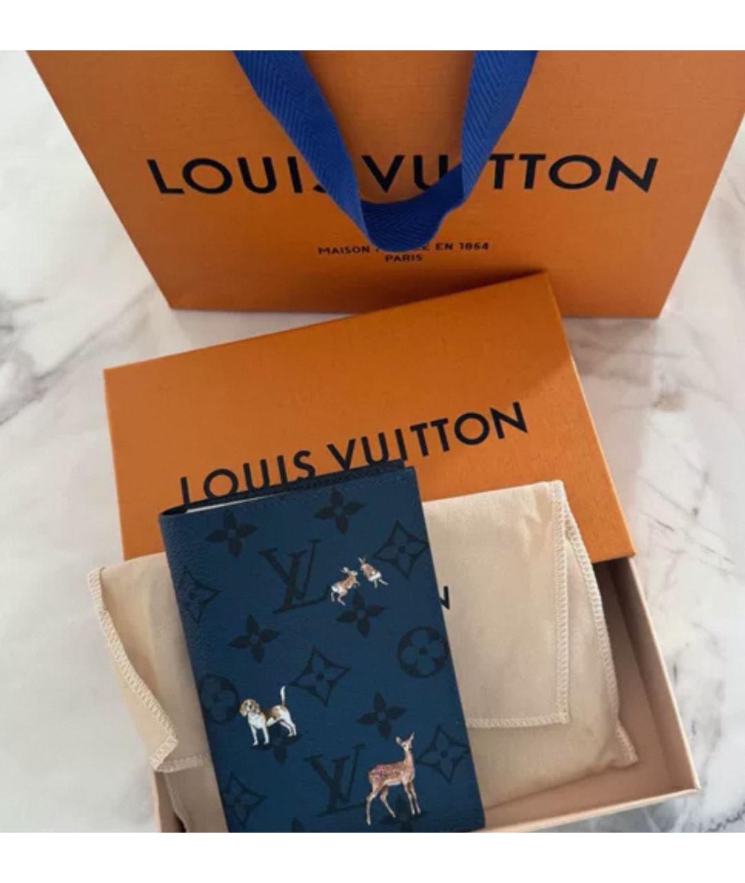 LOUIS VUITTON Темно-синий кардхолдер, фото 4