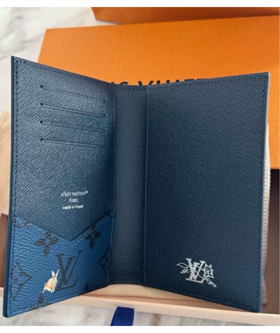 LOUIS VUITTON Темно-синий кардхолдер, фото 5