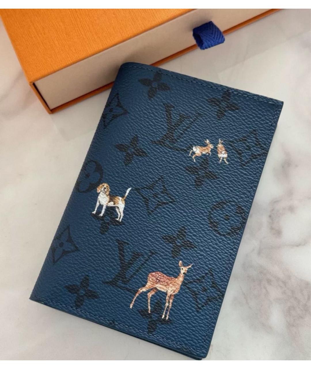 LOUIS VUITTON Темно-синий кардхолдер, фото 2