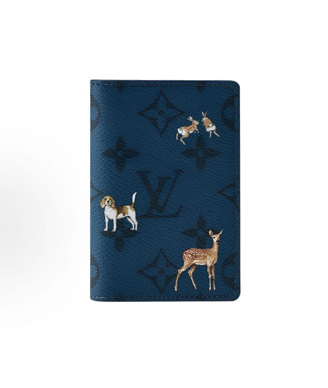 LOUIS VUITTON Темно-синий кардхолдер, фото 6