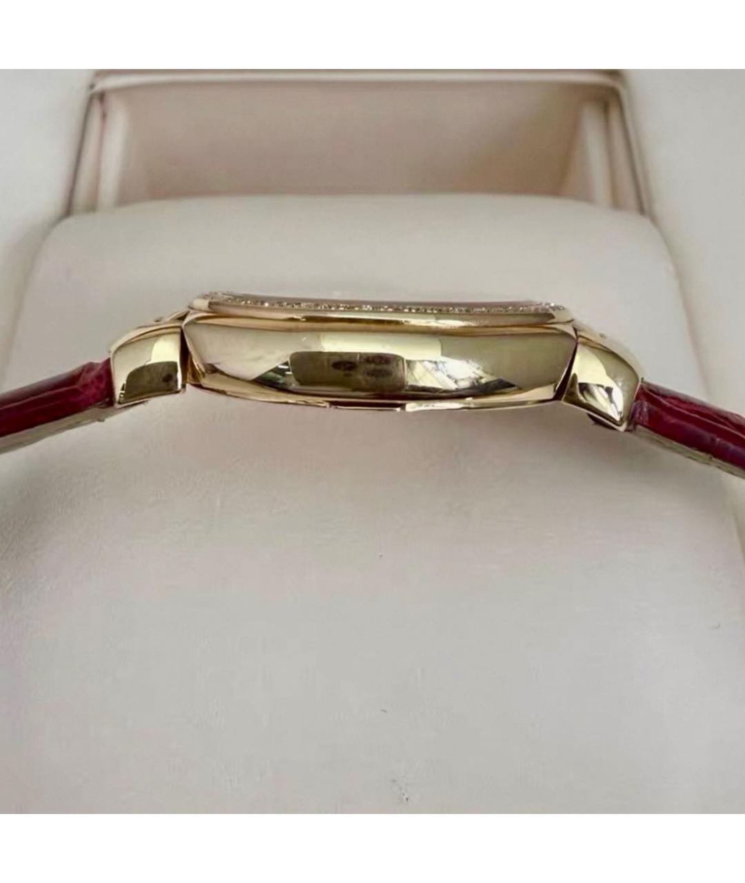 ROLEX Белые часы из желтого золота, фото 4