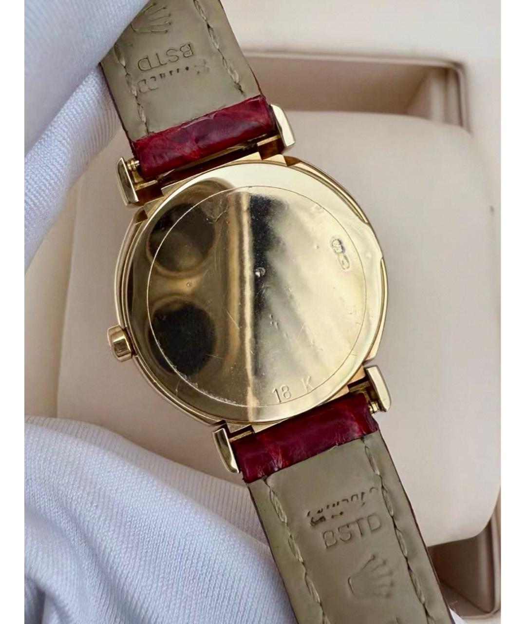 ROLEX Белые часы из желтого золота, фото 5