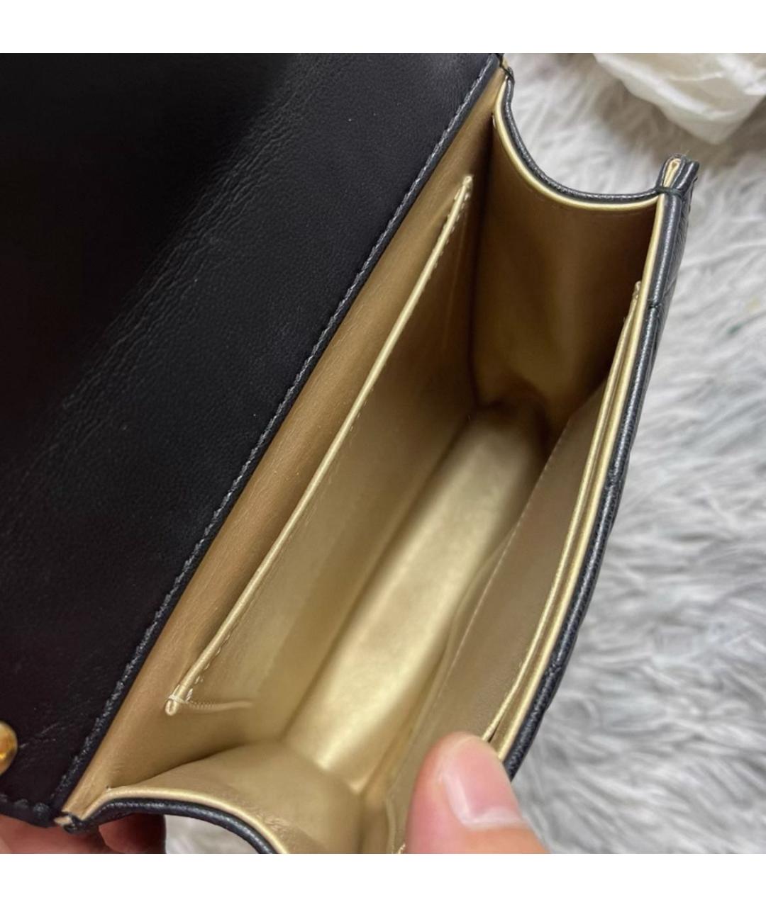 CHANEL Черная кожаная сумка через плечо, фото 5