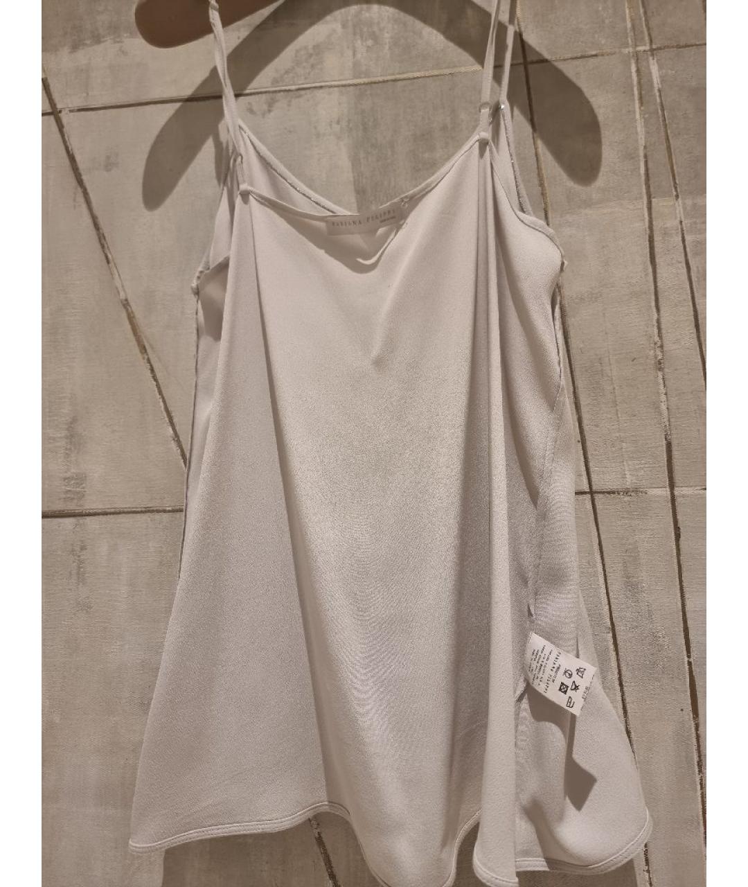 FABIANA FILIPPI Серая шелковая майка, фото 3