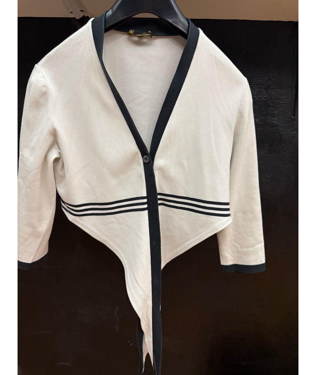 LORO PIANA Белый хлопковый джемпер / свитер, фото 4