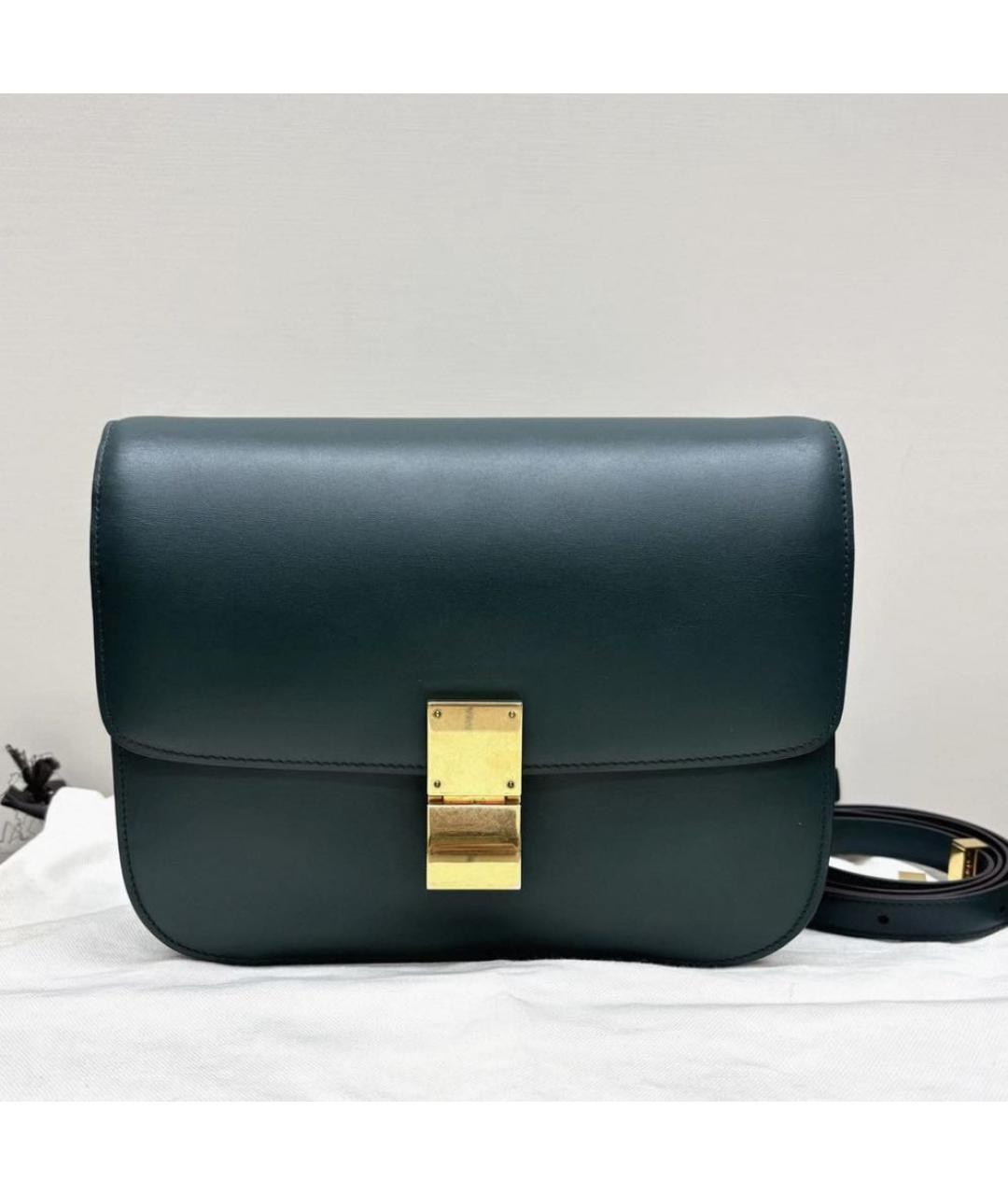 CHANEL Зеленая кожаная сумка через плечо, фото 2