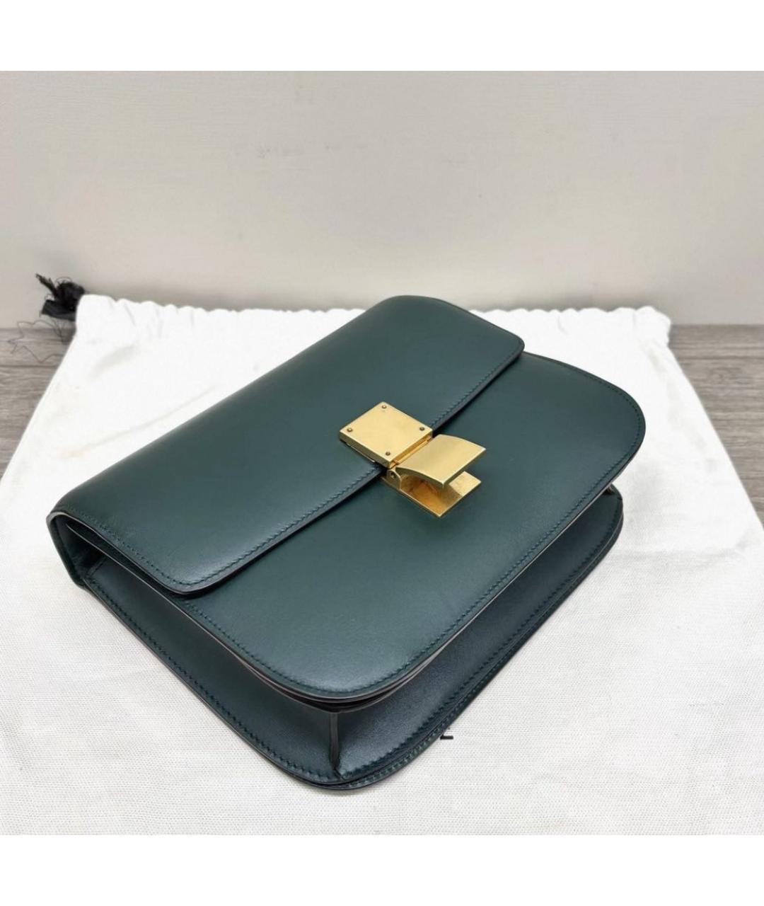 CHANEL Зеленая кожаная сумка через плечо, фото 4