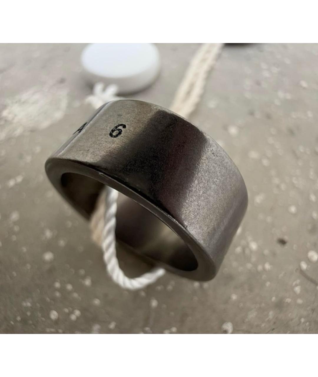 MAISON MARGIELA Черное металлическое кольцо, фото 3