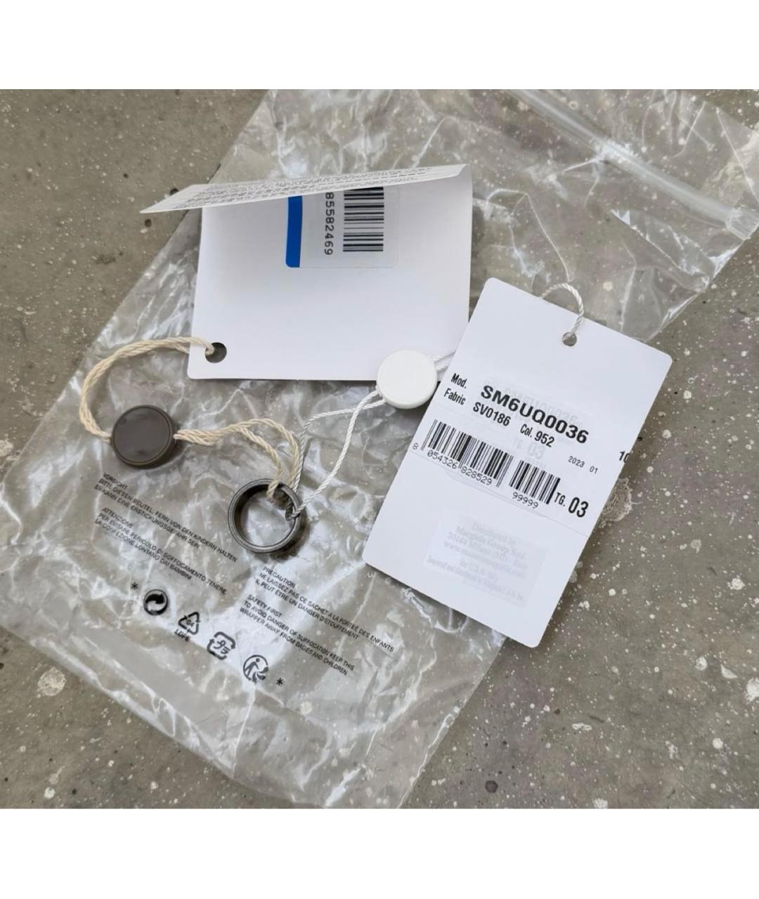 MAISON MARGIELA Черное металлическое кольцо, фото 8