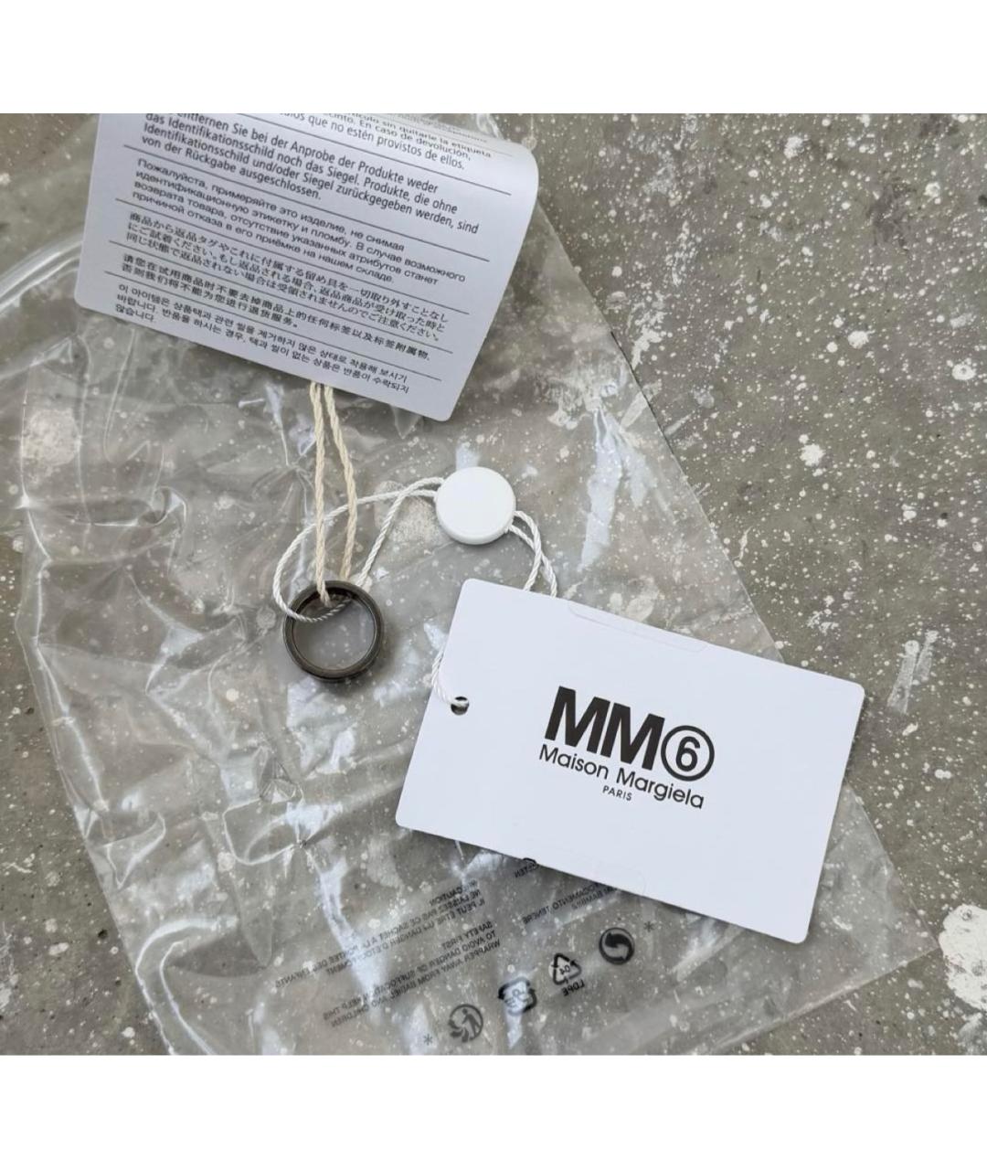 MAISON MARGIELA Черное металлическое кольцо, фото 7