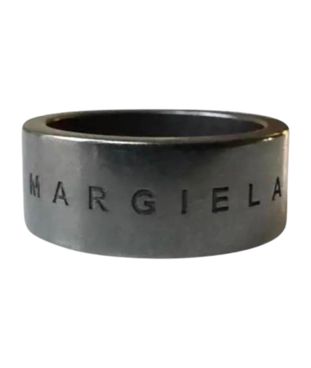 MAISON MARGIELA Черное металлическое кольцо, фото 1