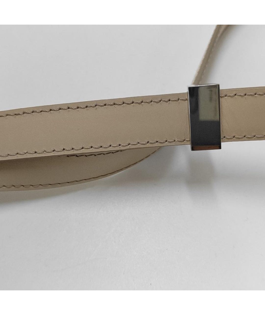 CELINE Бежевая кожаная сумка через плечо, фото 6