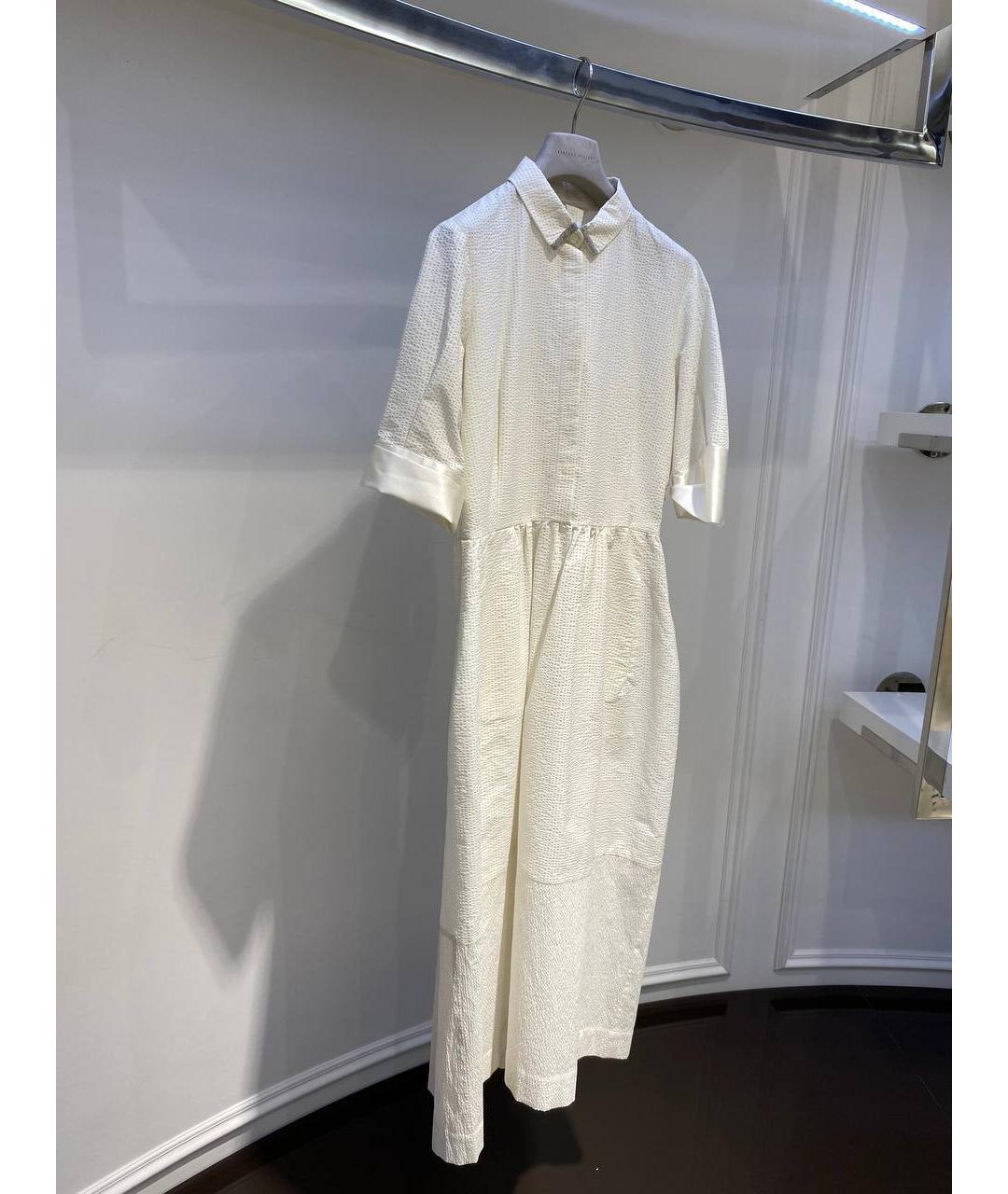 FABIANA FILIPPI Белое хлопковое платье, фото 2