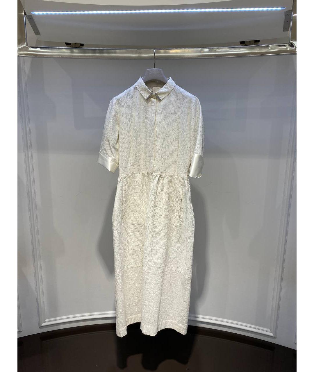 FABIANA FILIPPI Белое хлопковое платье, фото 4