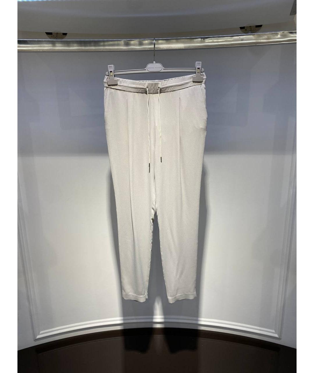 FABIANA FILIPPI Белые ацетатные брюки узкие, фото 4