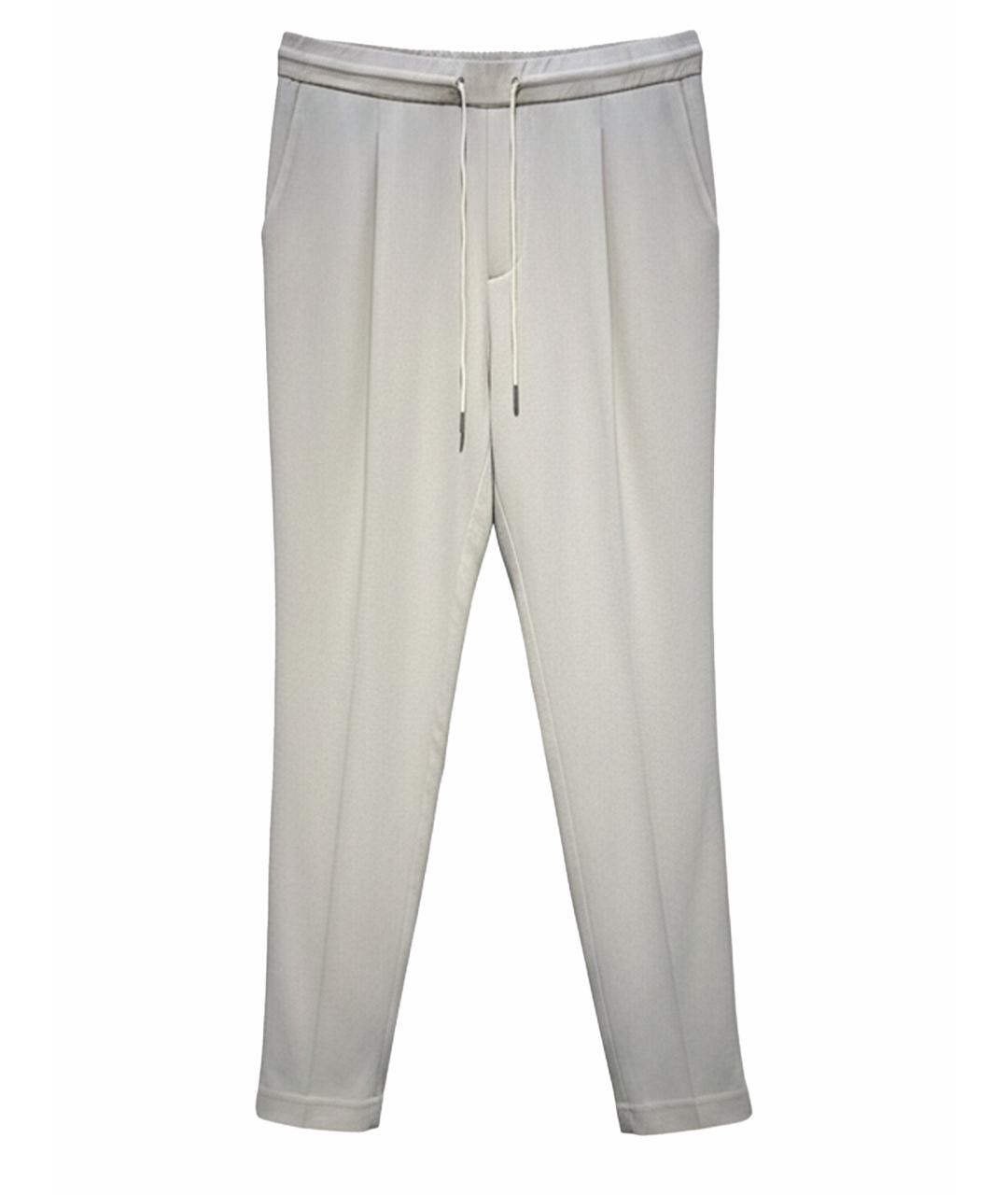 FABIANA FILIPPI Белые ацетатные брюки узкие, фото 1