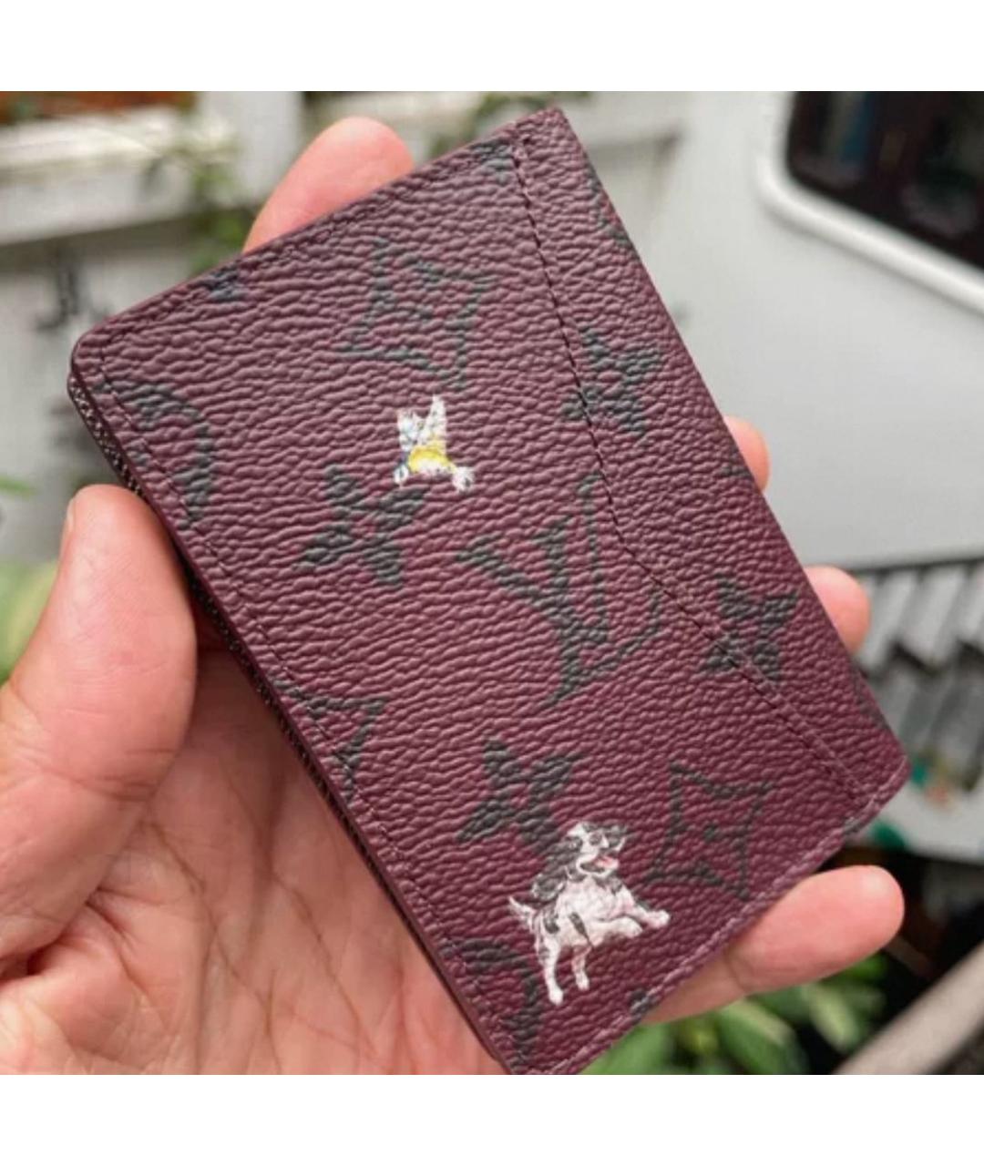 LOUIS VUITTON Бордовый кардхолдер, фото 3