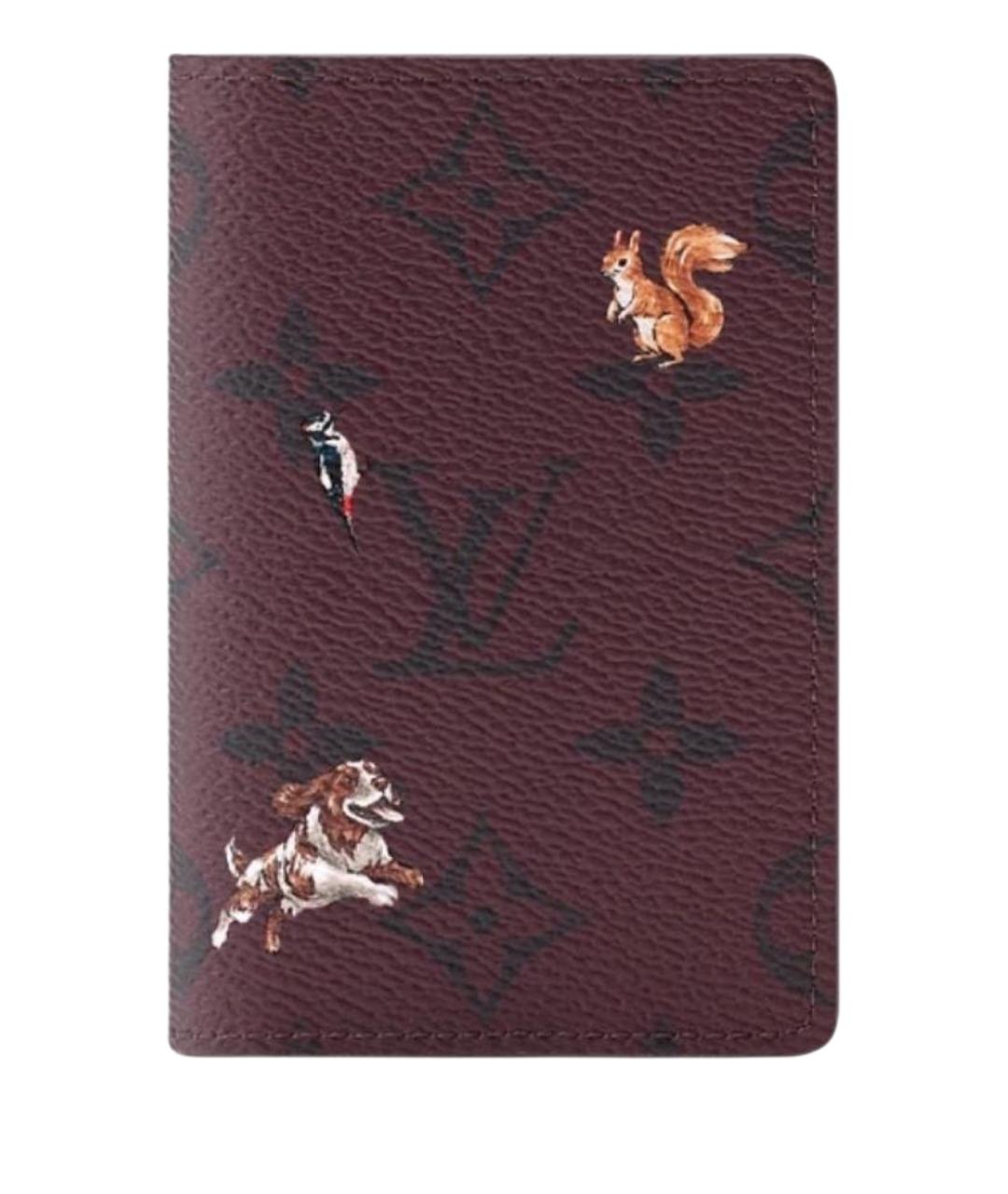 LOUIS VUITTON Бордовый кардхолдер, фото 1