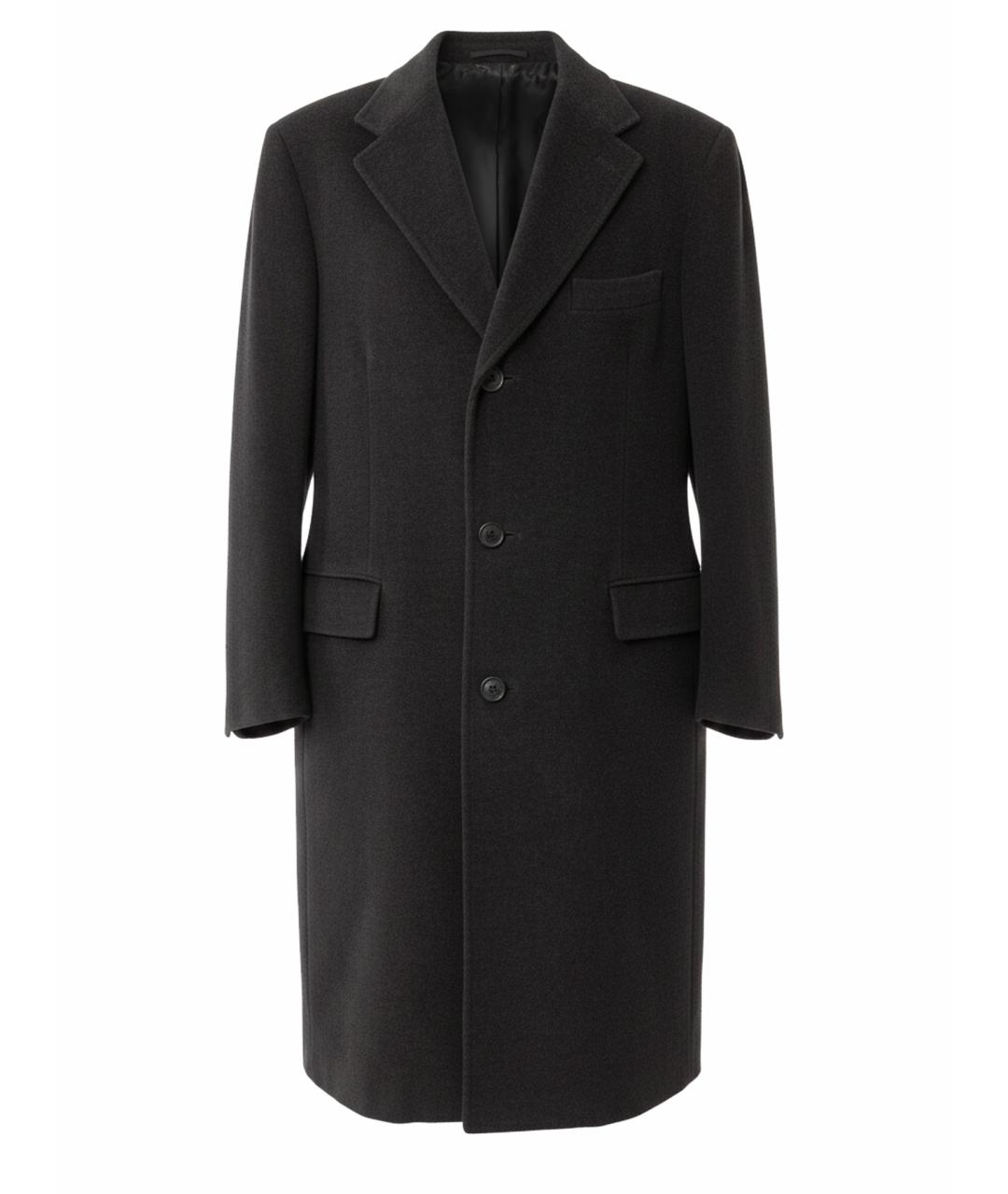 CORNELIANI Антрацитовое кашемировое пальто, фото 1