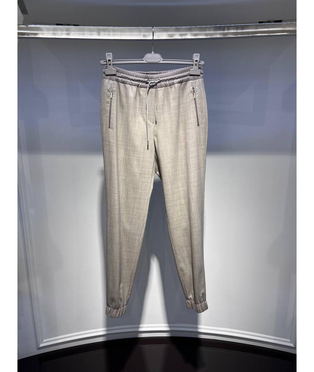 FABIANA FILIPPI Мульти шерстяные брюки узкие, фото 4