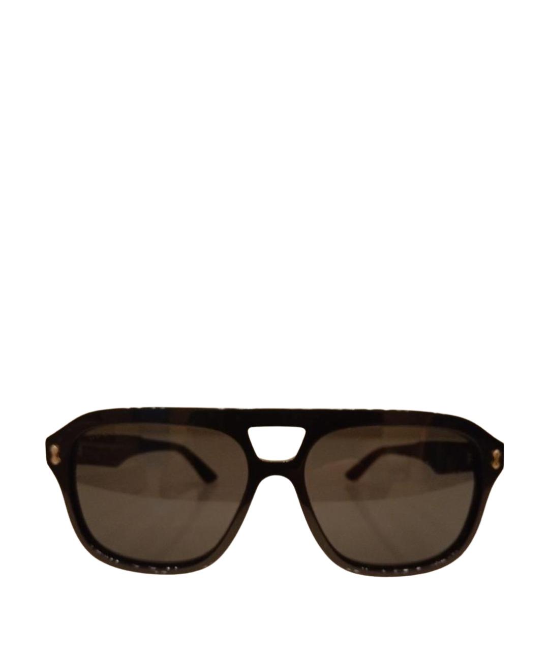 GUCCI Черные пластиковые солнцезащитные очки, фото 1
